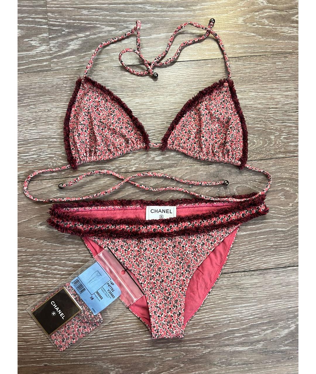 CHANEL Розовый полиамидовый купальник, фото 6