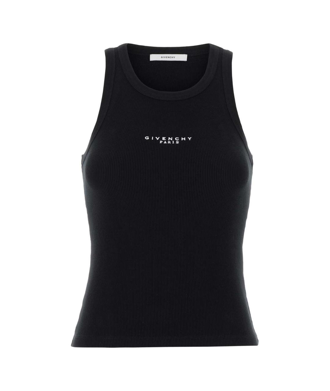 GIVENCHY Черная хлопковая майка, фото 1