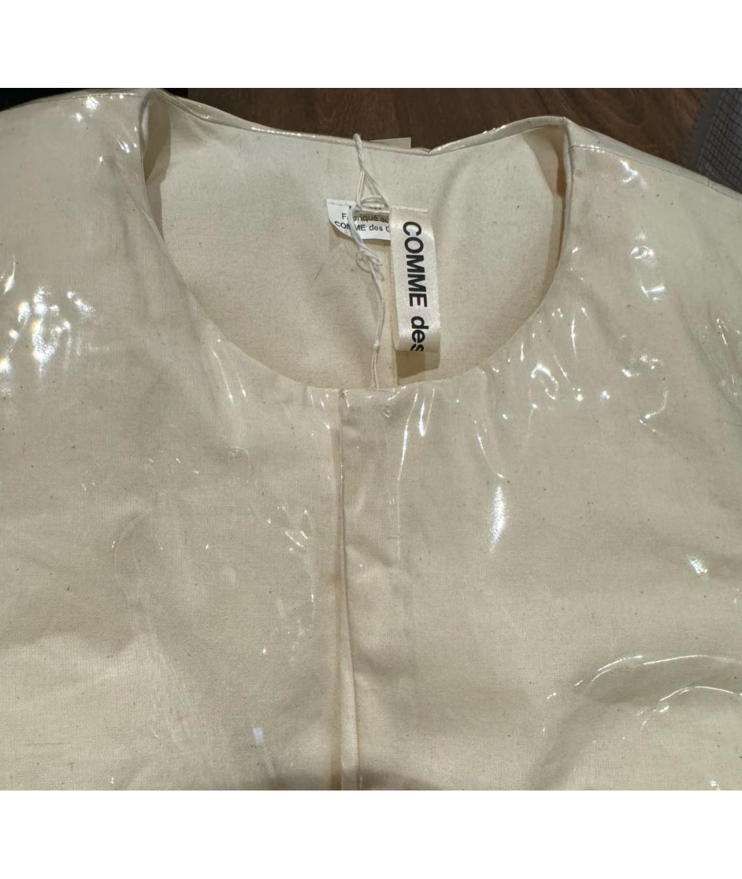 COMME DES GARÇONS Бежевый хлопковый жилет, фото 3