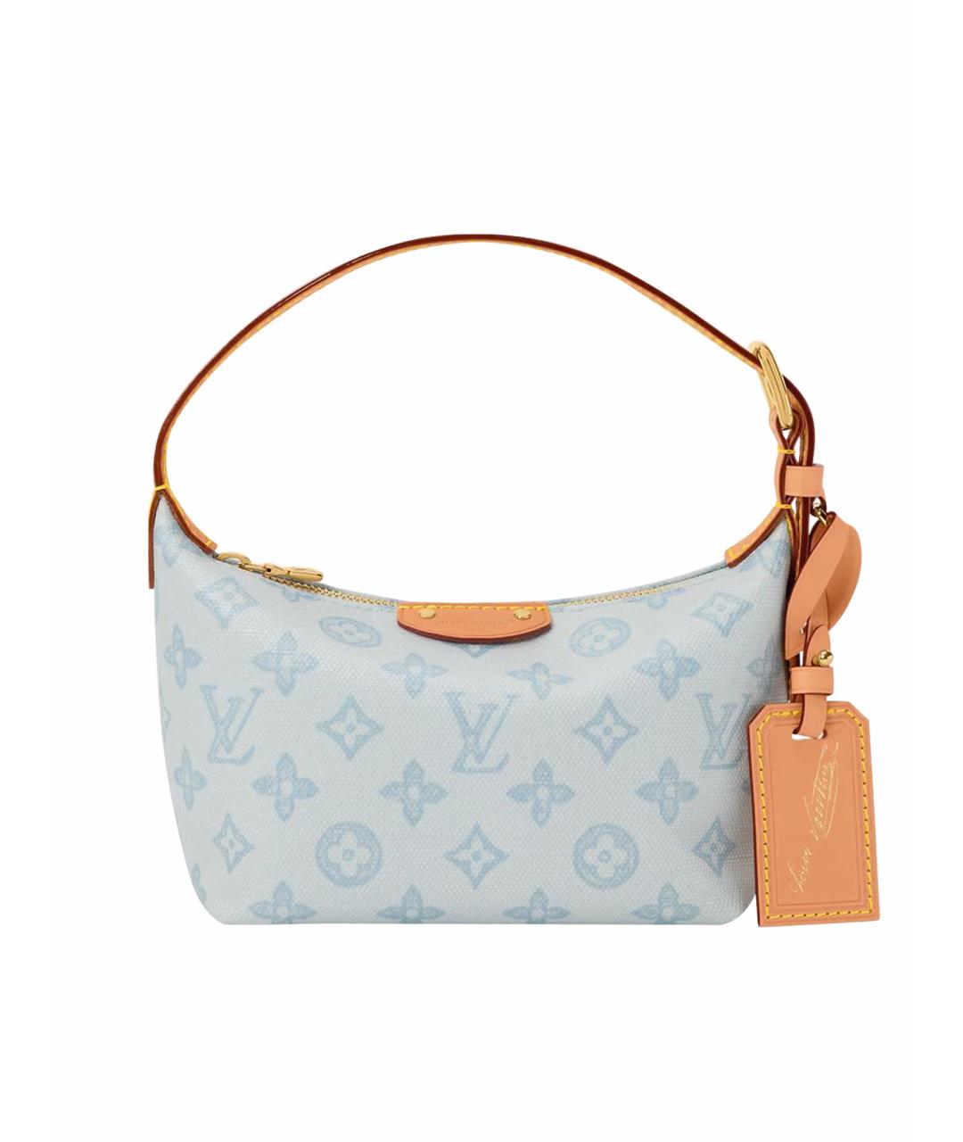 LOUIS VUITTON Голубая сумка с короткими ручками, фото 1