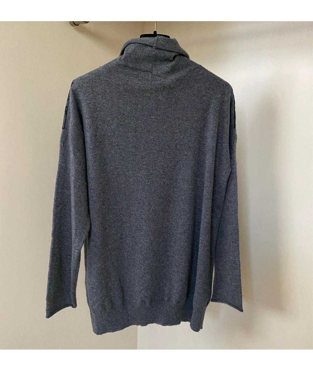 FABIANA FILIPPI Антрацитовый кашемировый джемпер / свитер, фото 6