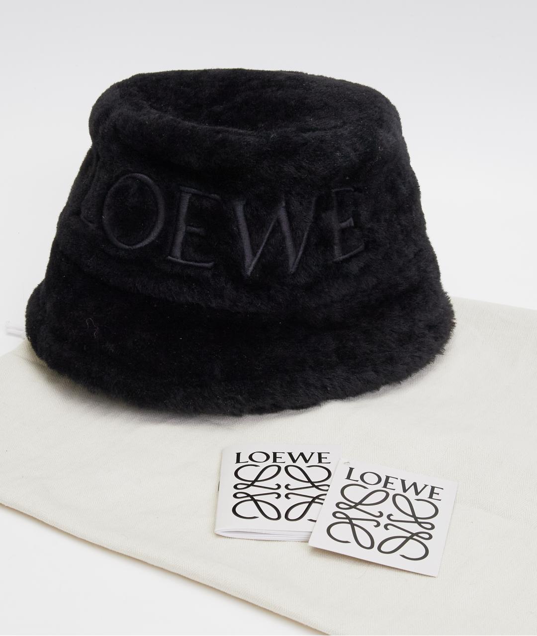 LOEWE Черная шерстяная шляпа, фото 6