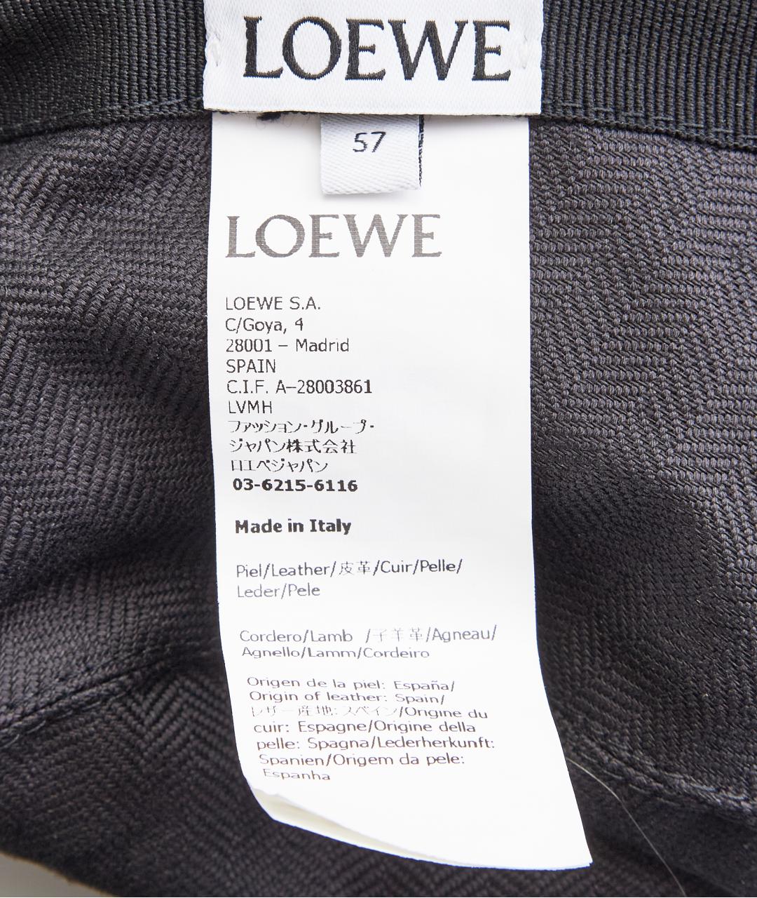 LOEWE Черная шерстяная шляпа, фото 4