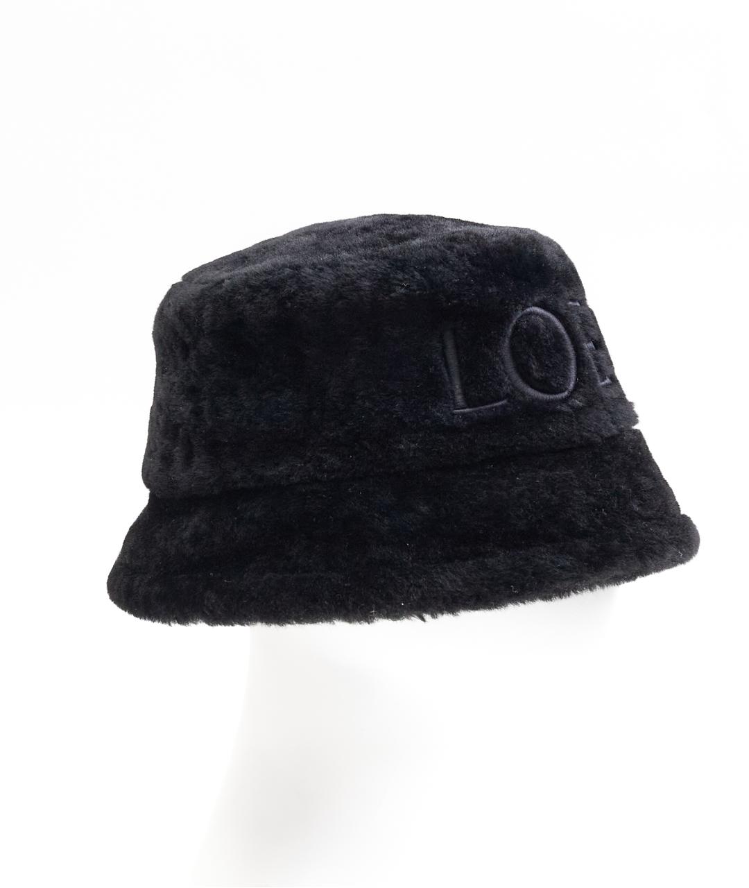 LOEWE Черная шерстяная шляпа, фото 2