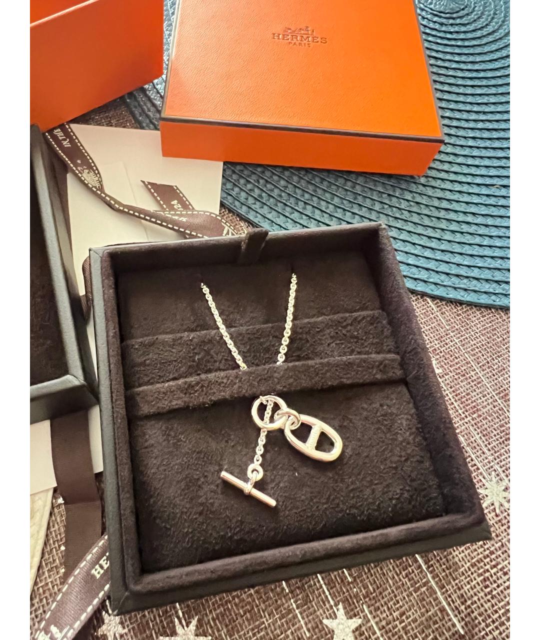 HERMES Серебряная серебряная подвеска, фото 3