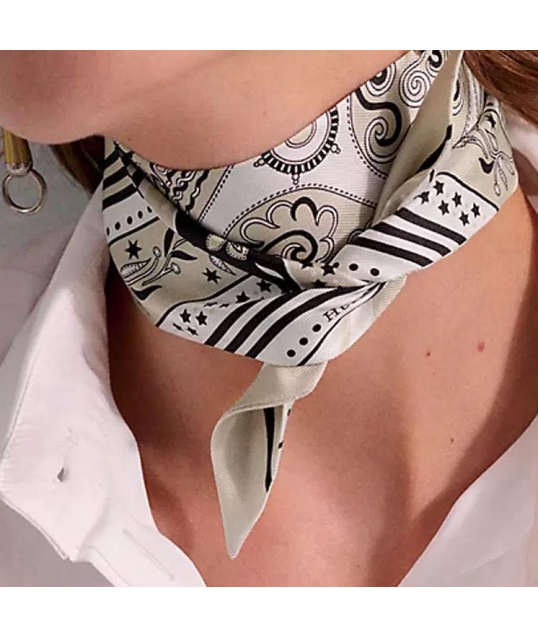 HERMES Мульти шелковый платок, фото 2