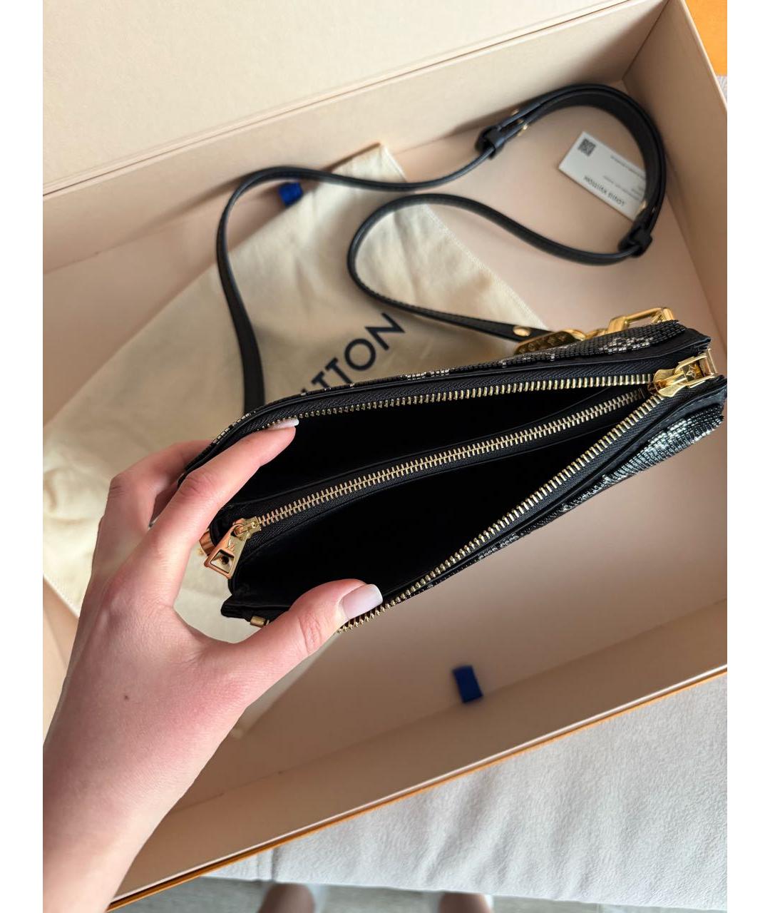 LOUIS VUITTON Черная сумка через плечо, фото 4