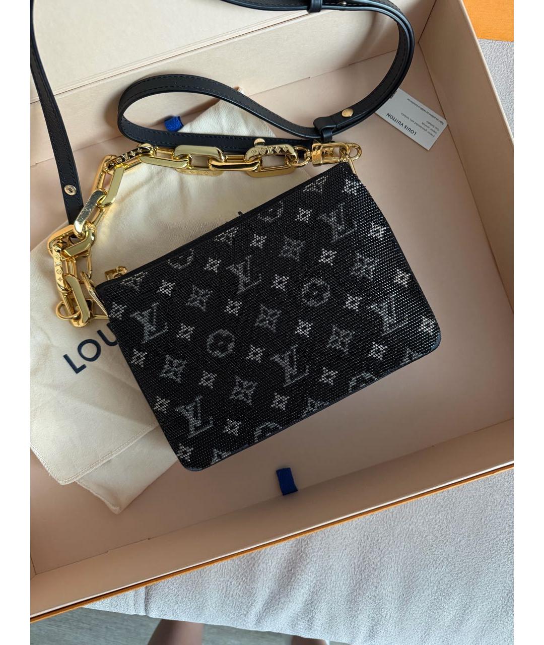 LOUIS VUITTON Черная сумка через плечо, фото 3