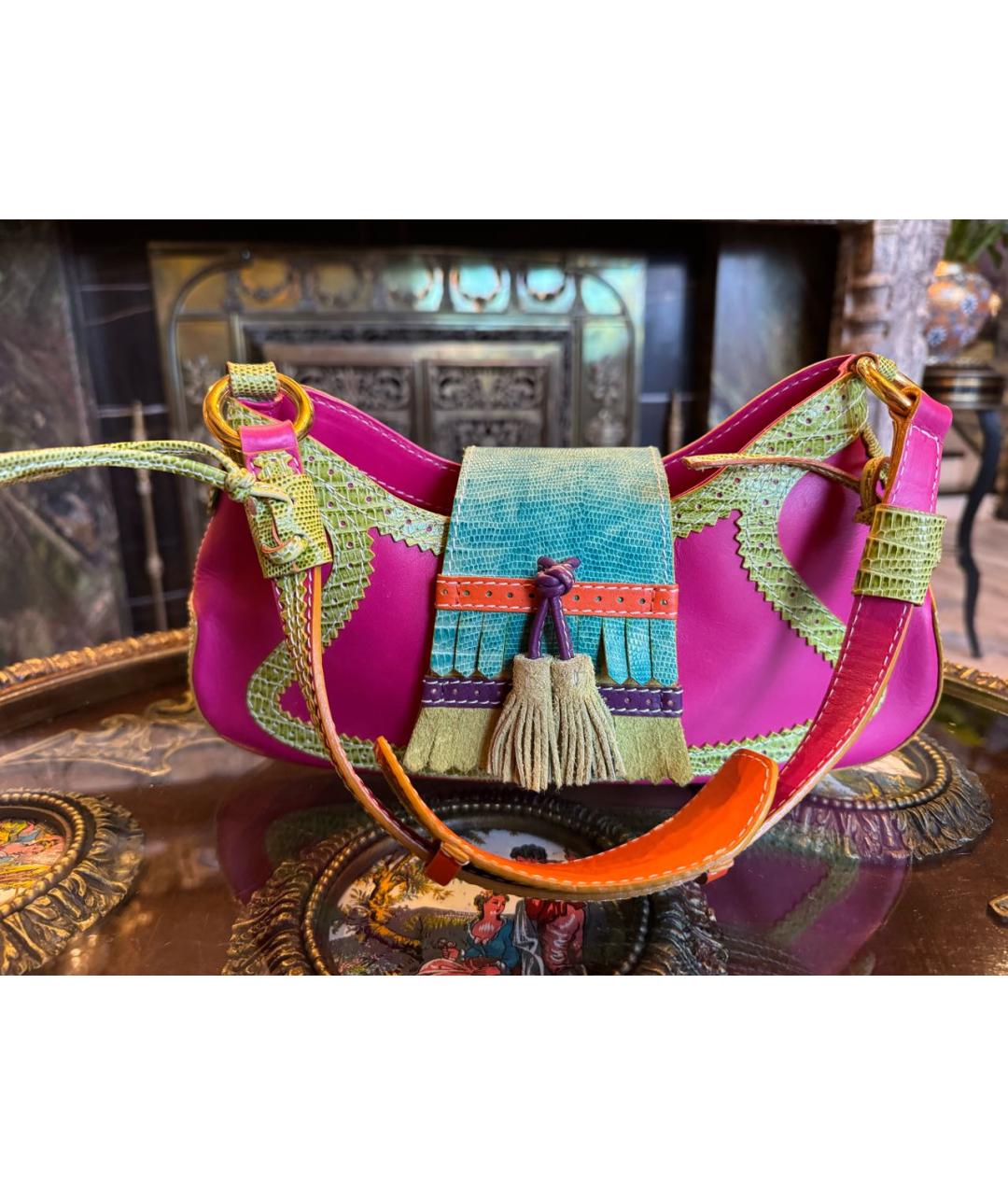 ETRO Мульти кожаная сумка с короткими ручками, фото 2