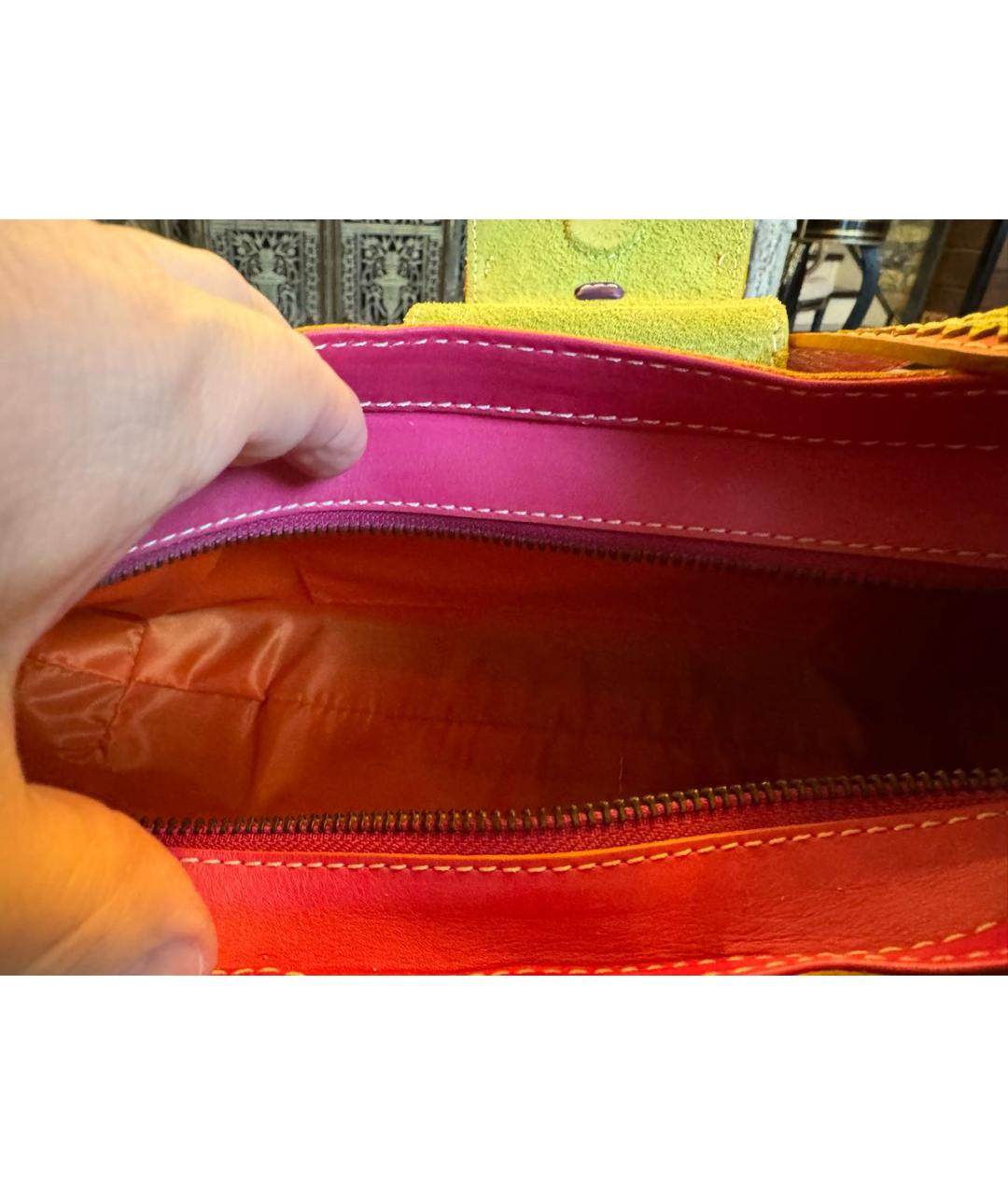 ETRO Мульти кожаная сумка с короткими ручками, фото 4