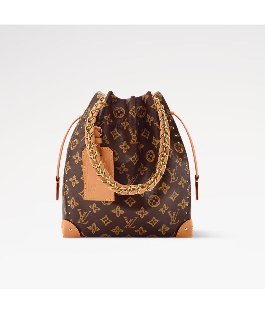 LOUIS VUITTON Коричневая сумка тоут, фото 4