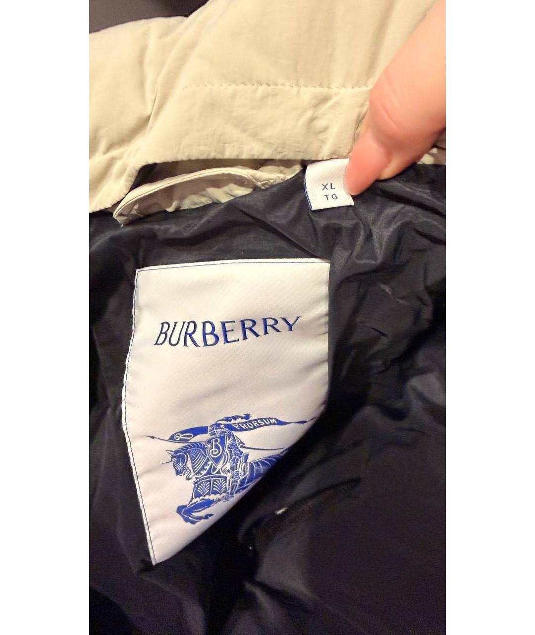 BURBERRY Бежевая деним куртка, фото 4