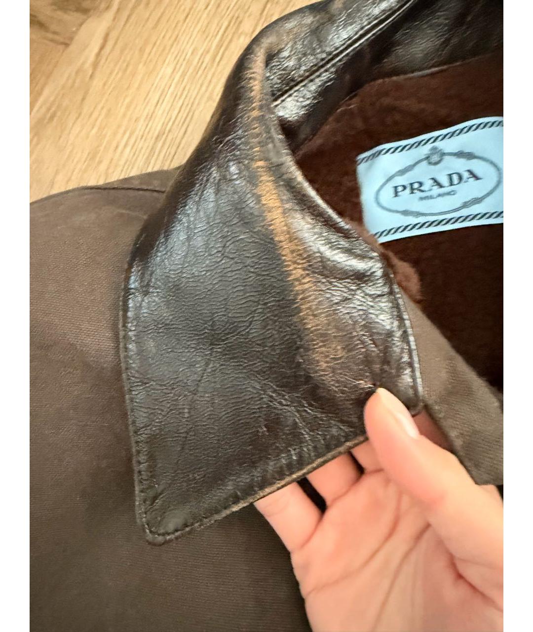 PRADA Коричневая хлопковая куртка, фото 4