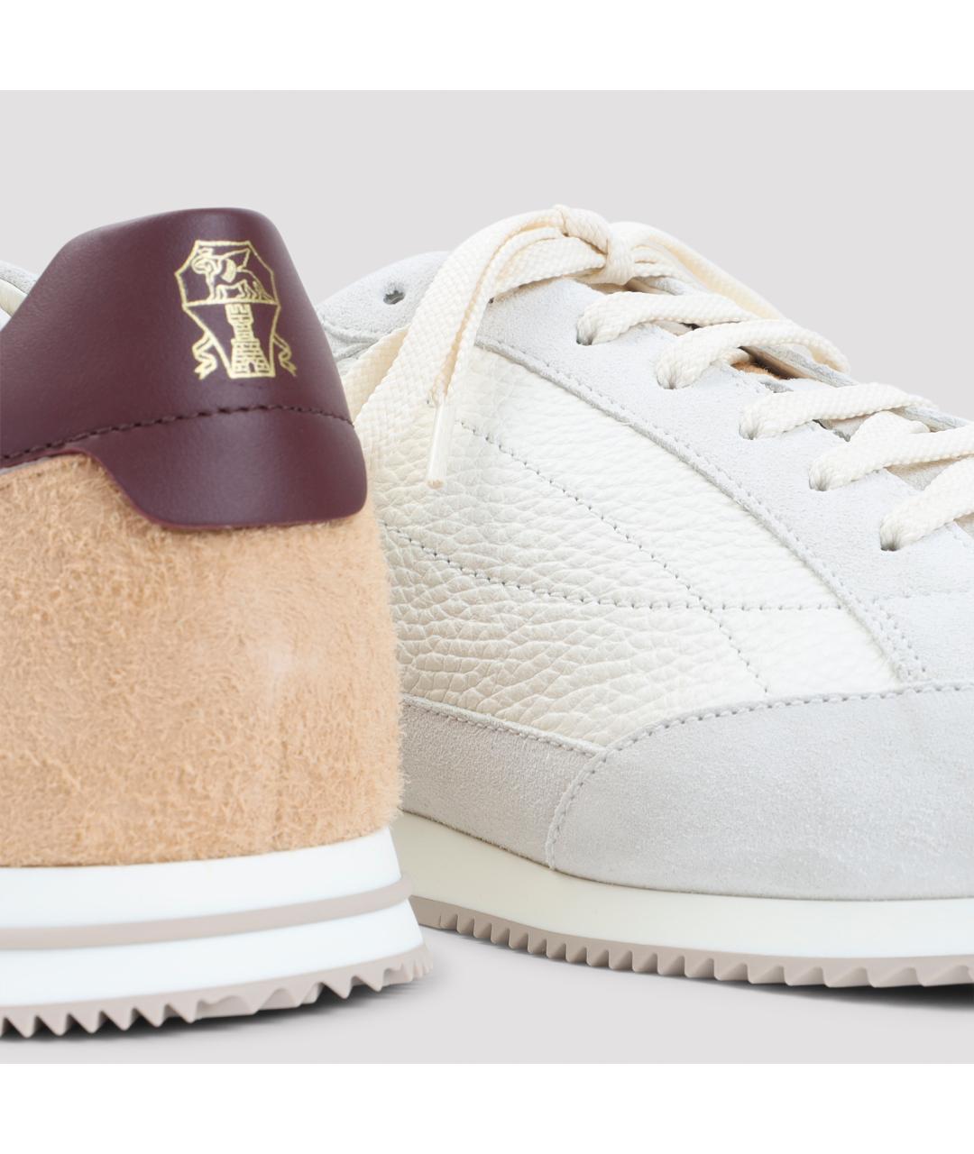 BRUNELLO CUCINELLI Мульти кожаные низкие кроссовки / кеды, фото 6