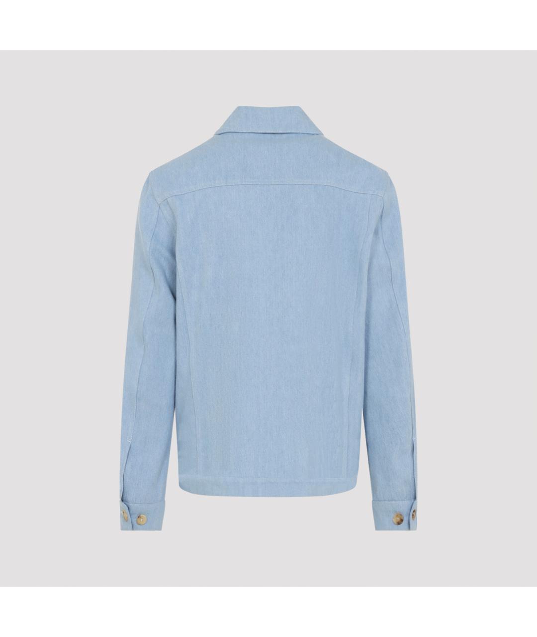 KITON Голубая хлопковая куртка, фото 2