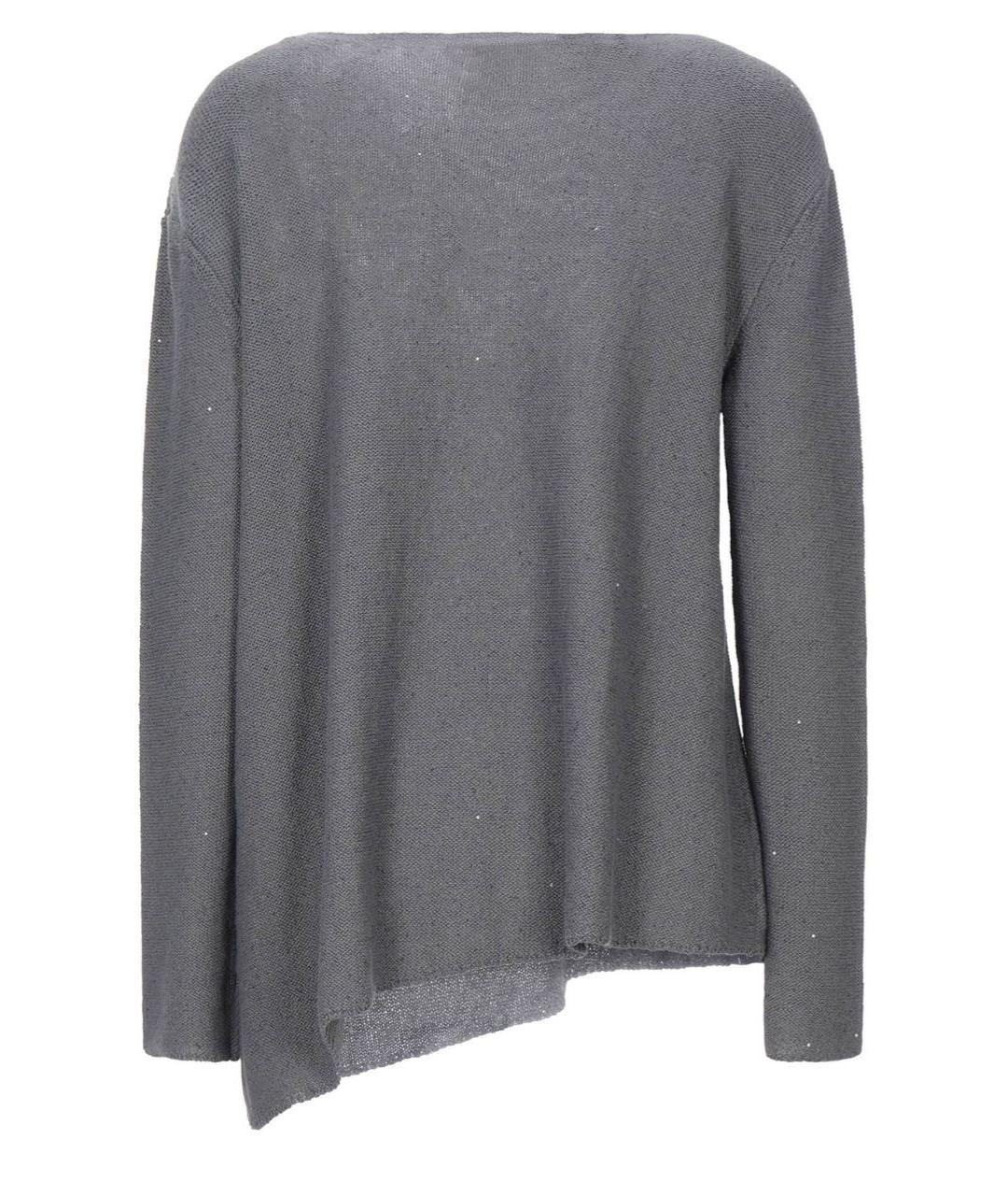 FABIANA FILIPPI Серый хлопковый джемпер / свитер, фото 2
