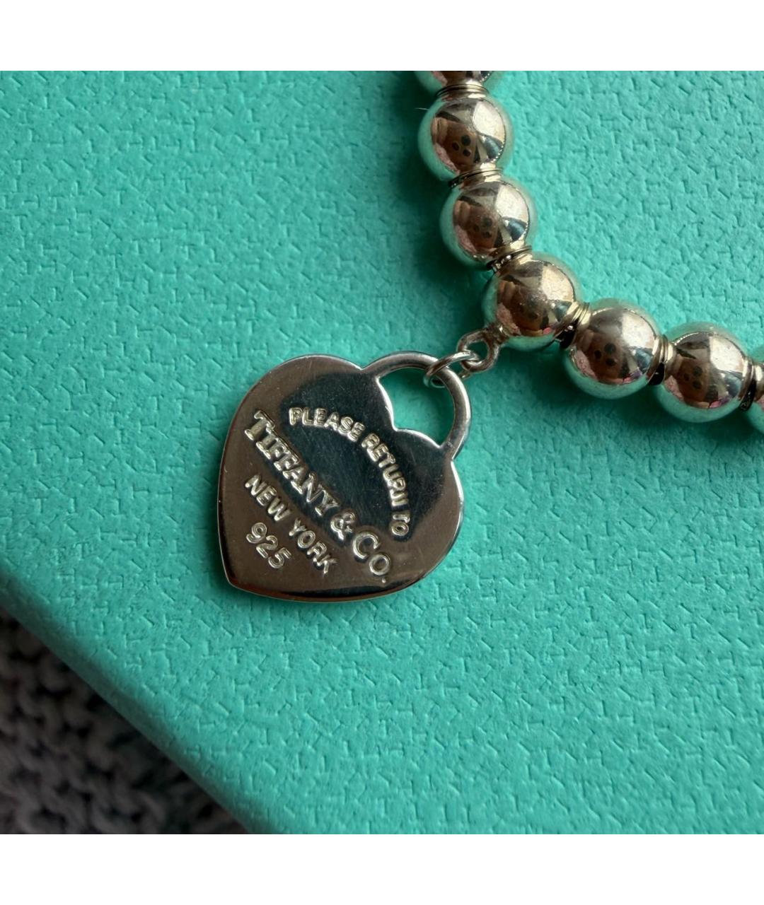 TIFFANY&CO Серебрянный серебряный браслет, фото 4