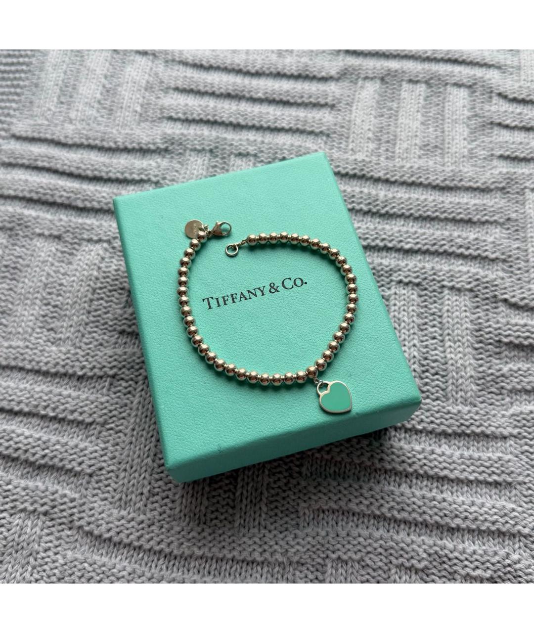 TIFFANY&CO Серебрянный серебряный браслет, фото 2