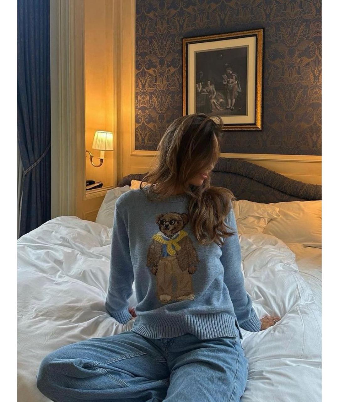 RALPH LAUREN Голубой джемпер / свитер, фото 8