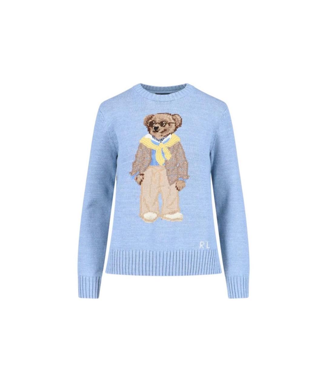 RALPH LAUREN Голубой джемпер / свитер, фото 9