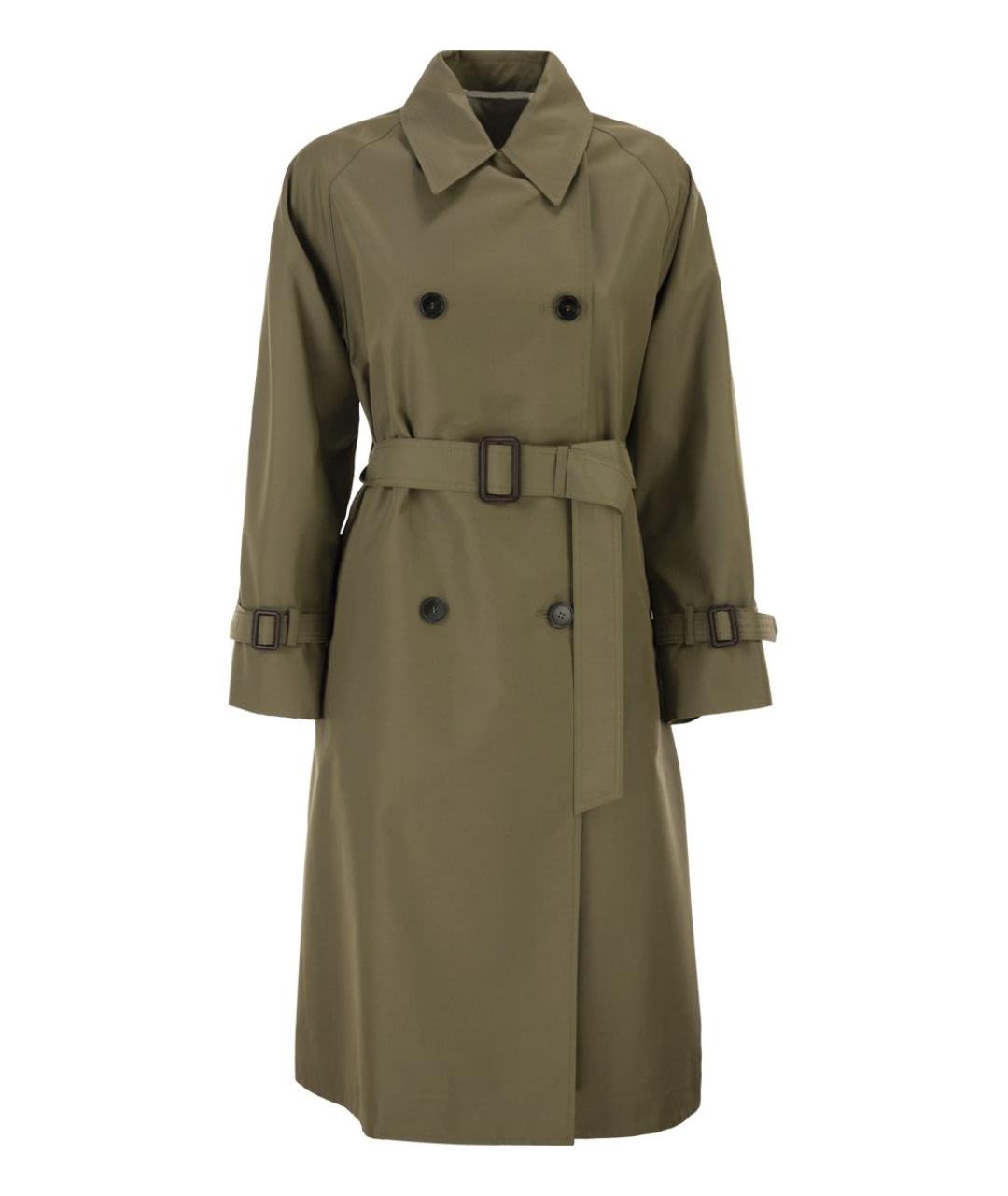 WEEKEND MAX MARA Хаки хлопковый тренч/плащ, фото 1