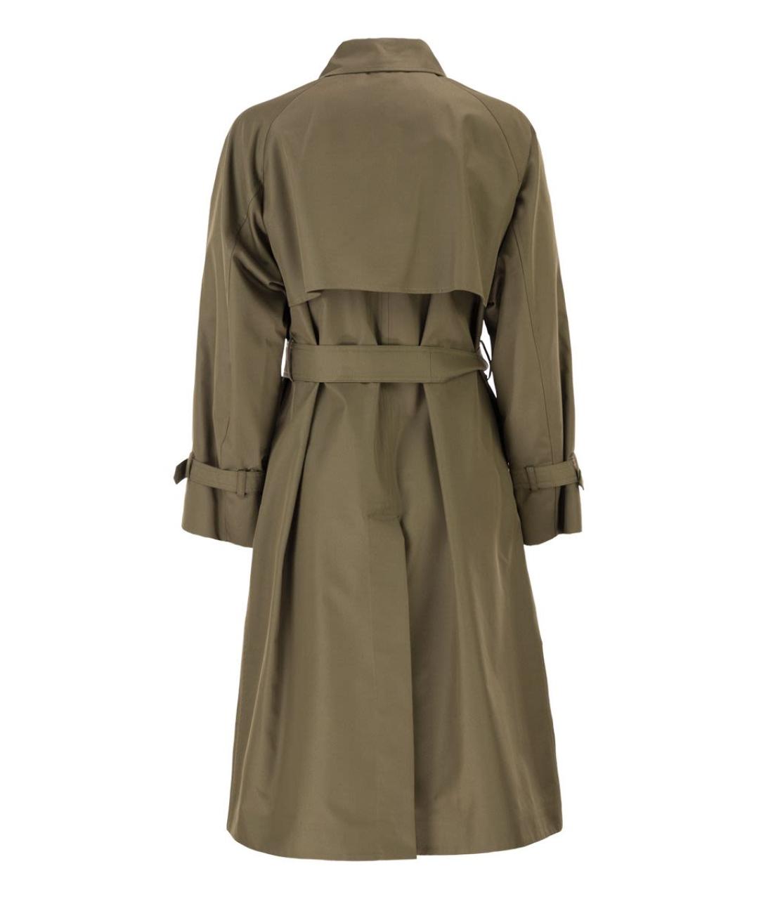 WEEKEND MAX MARA Хаки хлопковый тренч/плащ, фото 2