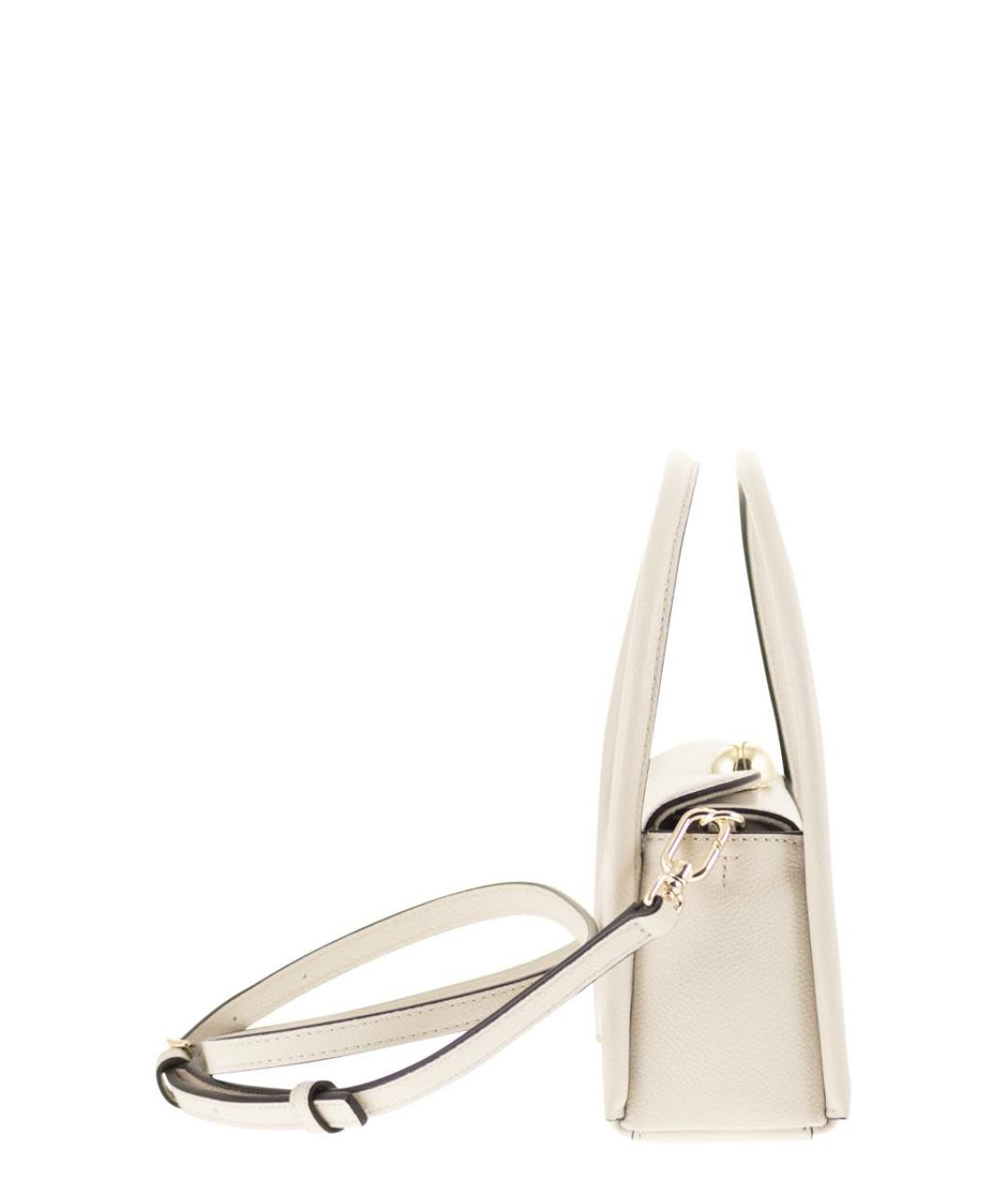 FURLA Бежевая кожаная сумка через плечо, фото 3