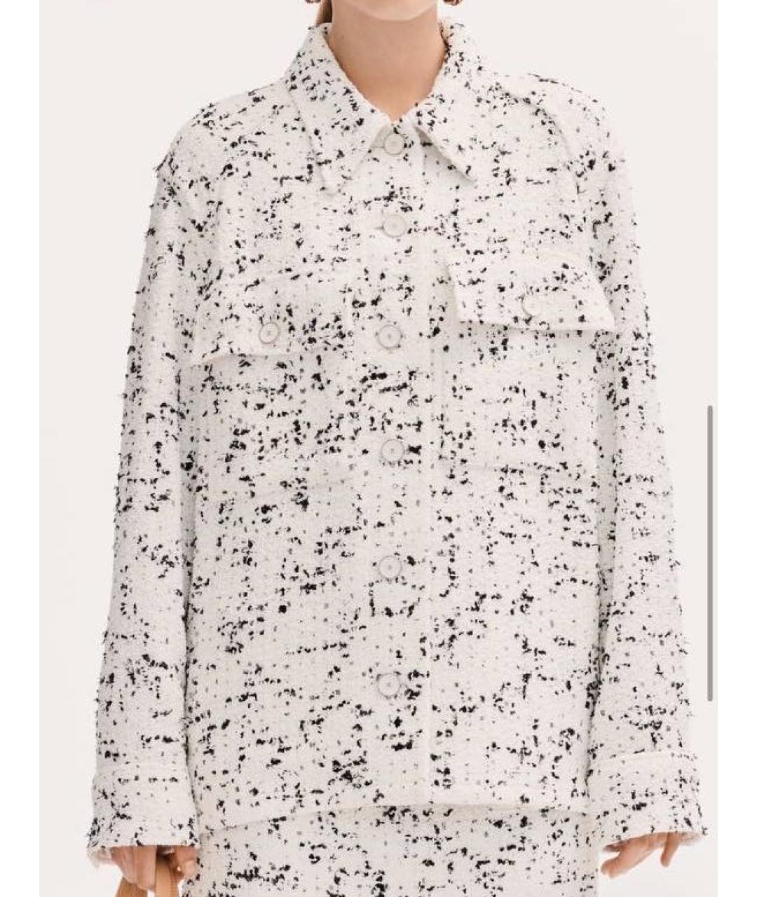 CHANEL Белый твидовый жакет/пиджак, фото 3