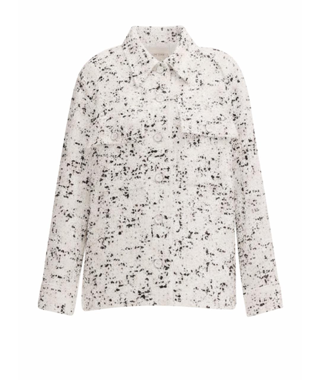 CHANEL Белый твидовый жакет/пиджак, фото 1