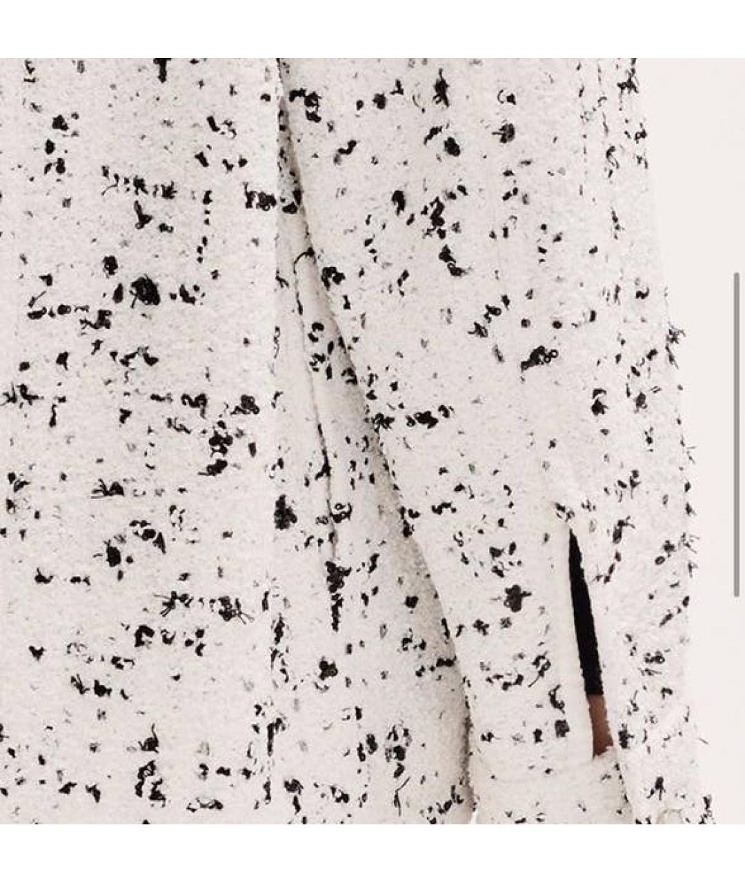 CHANEL Белый твидовый жакет/пиджак, фото 2