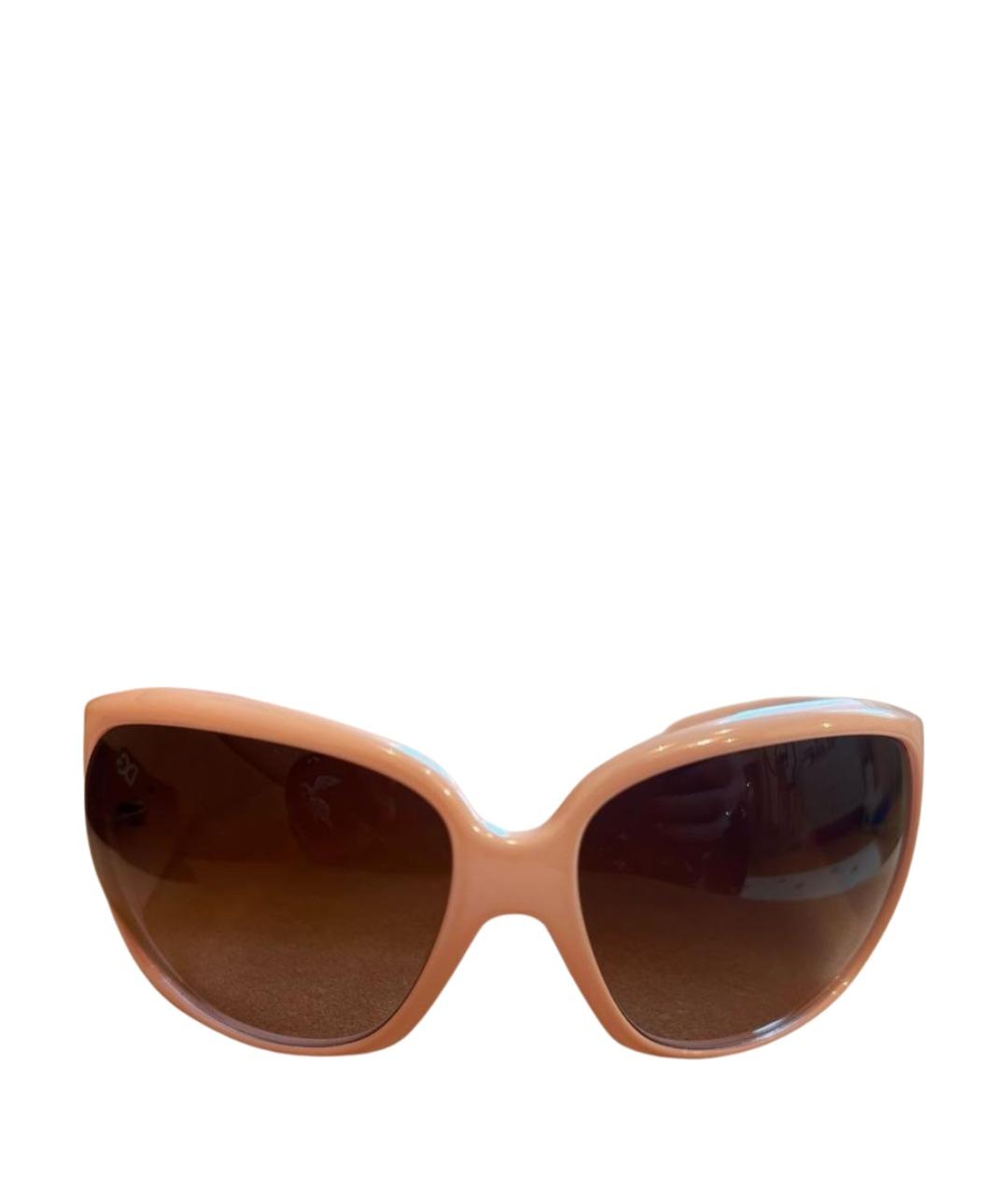 DOLCE&GABBANA Розовые пластиковые солнцезащитные очки, фото 1