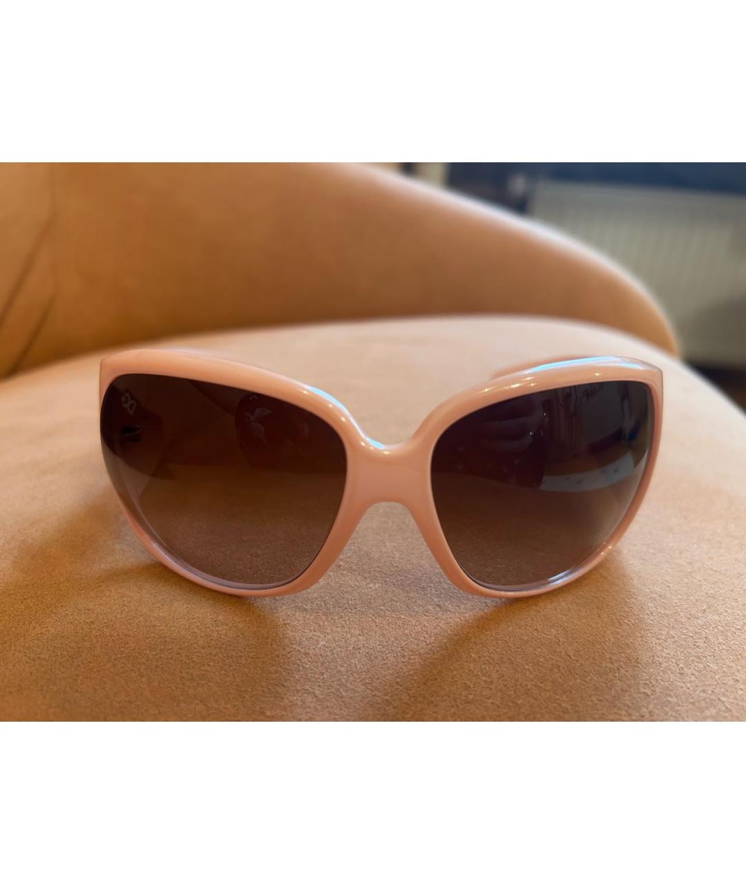 DOLCE&GABBANA Розовые пластиковые солнцезащитные очки, фото 7