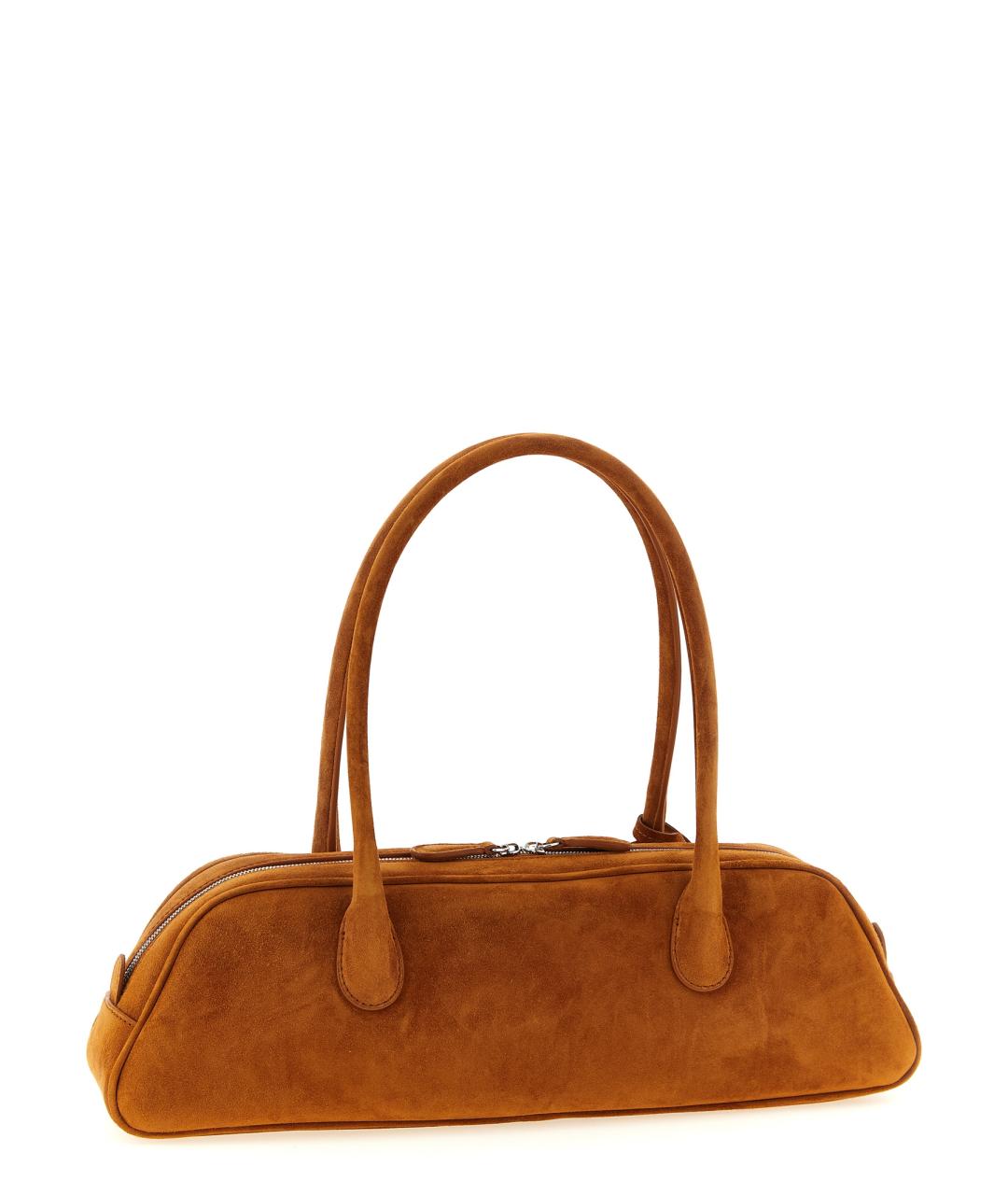 MAGDA BUTRYM Коричневая замшевая сумка тоут, фото 2