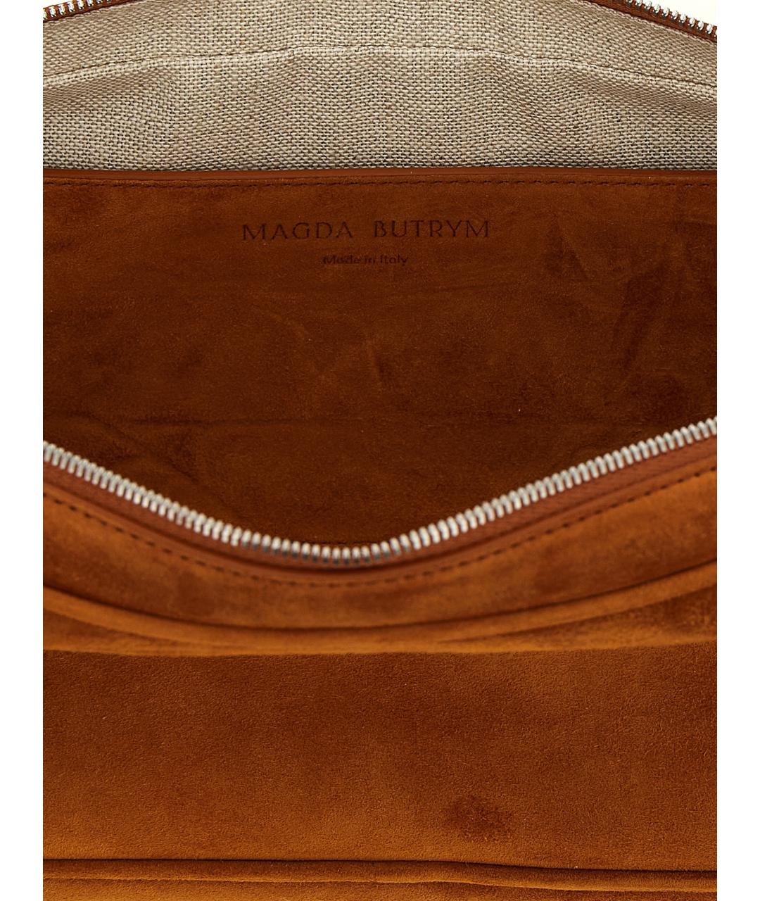 MAGDA BUTRYM Коричневая замшевая сумка тоут, фото 4