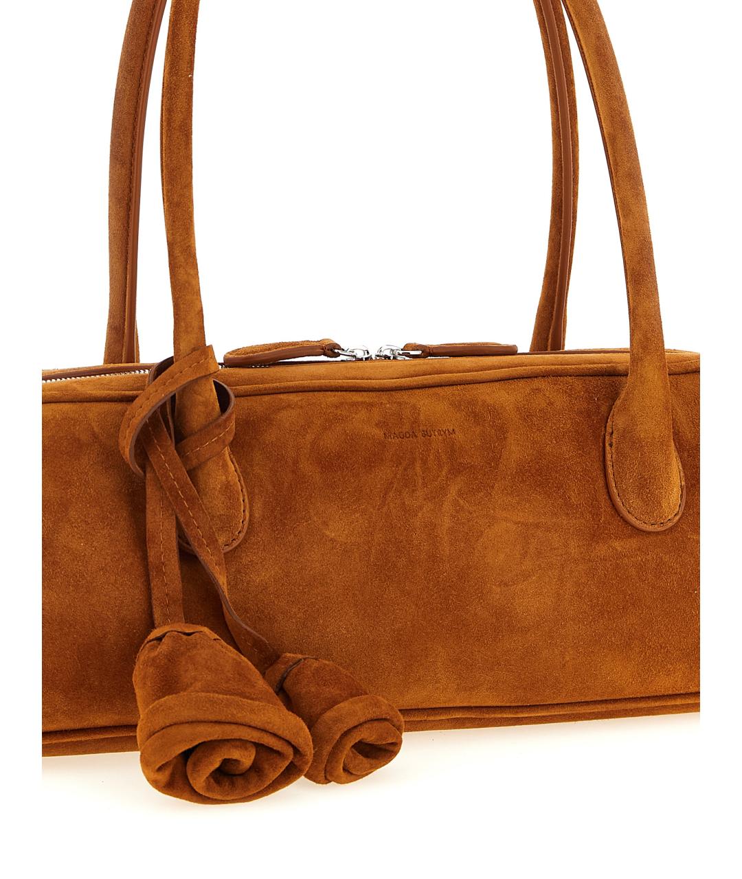 MAGDA BUTRYM Коричневая замшевая сумка тоут, фото 3