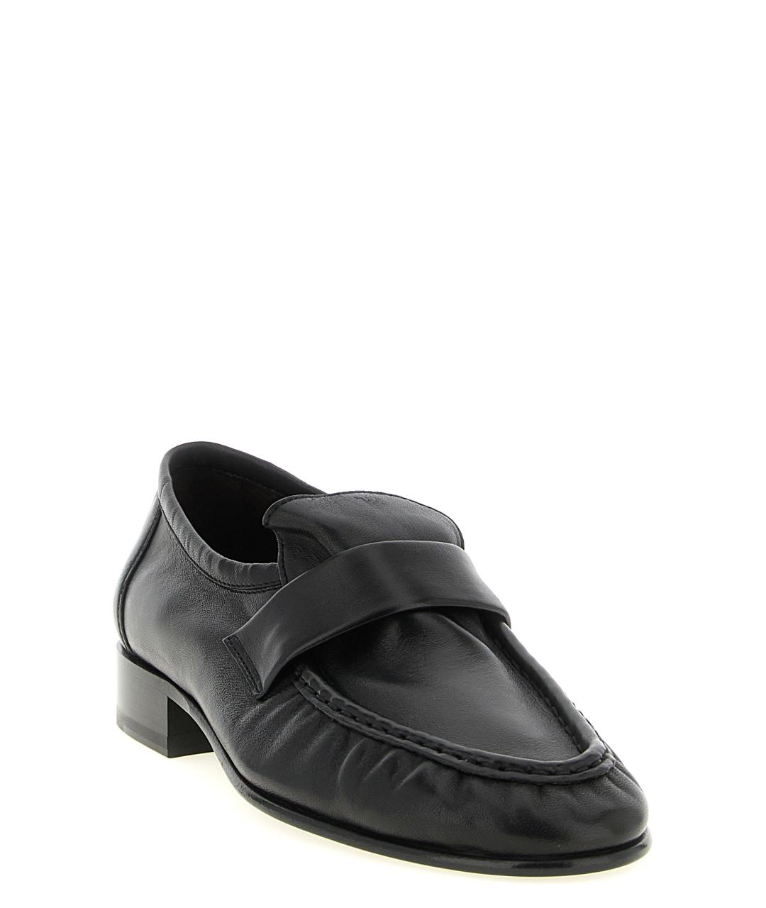 THE ROW Черные кожаные лоферы, фото 2