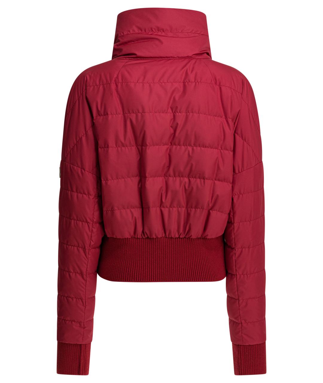 MONCLER Красная полиэстеровая куртка, фото 2