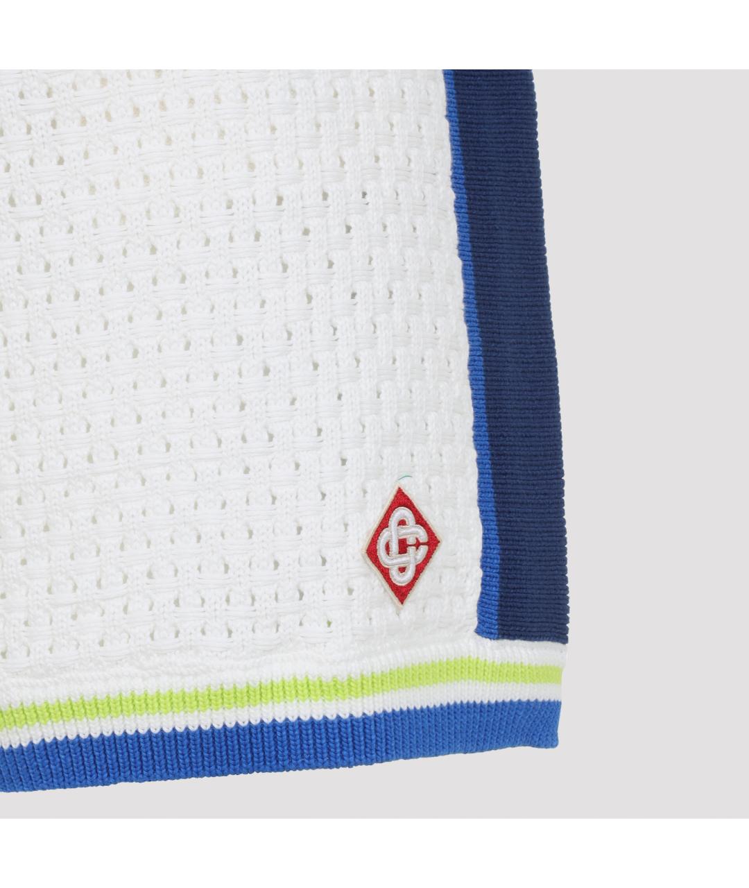 CASABLANCA Белые хлопковые шорты, фото 3