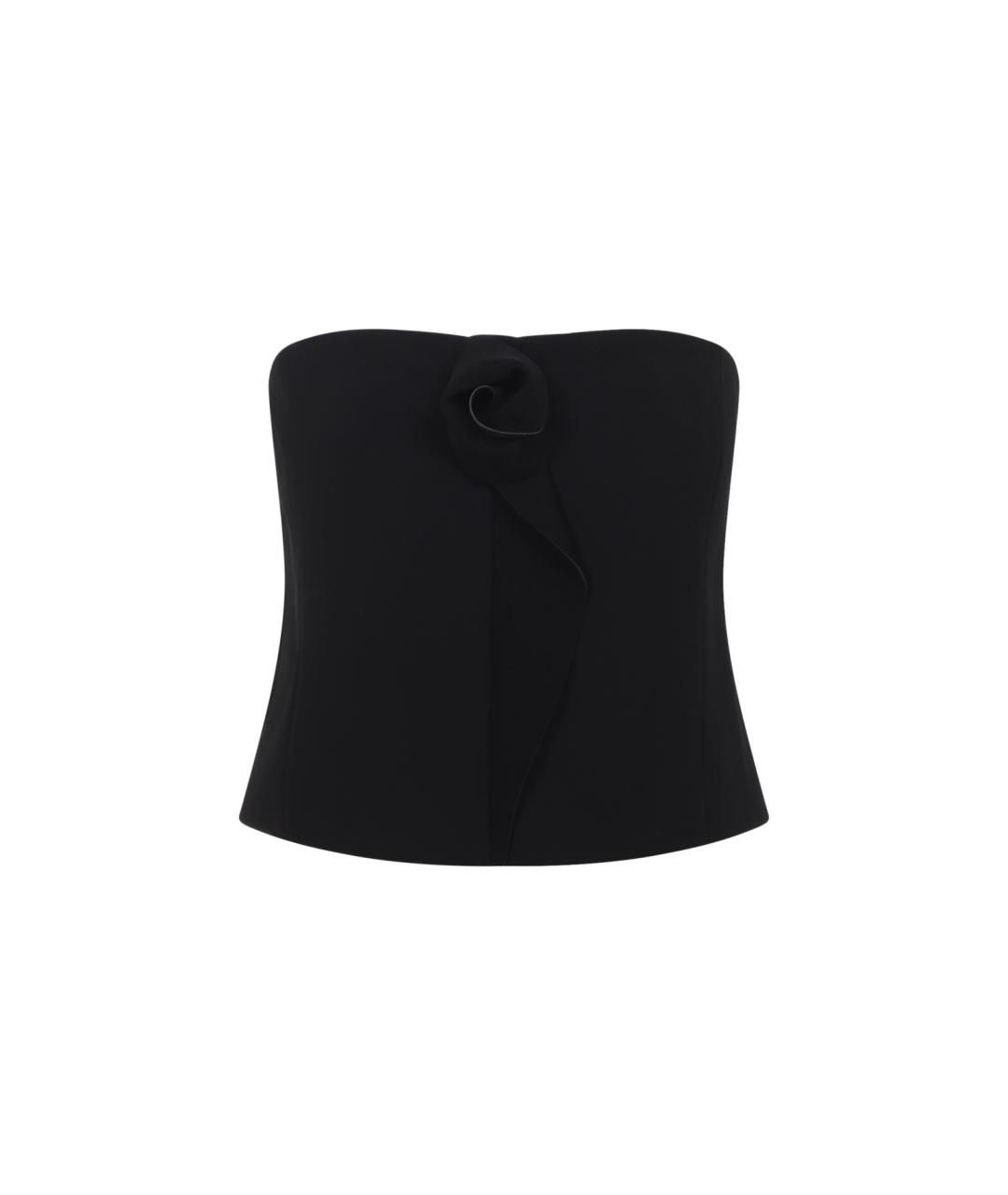 GIORGIO ARMANI Черный шелковый корсет, фото 1