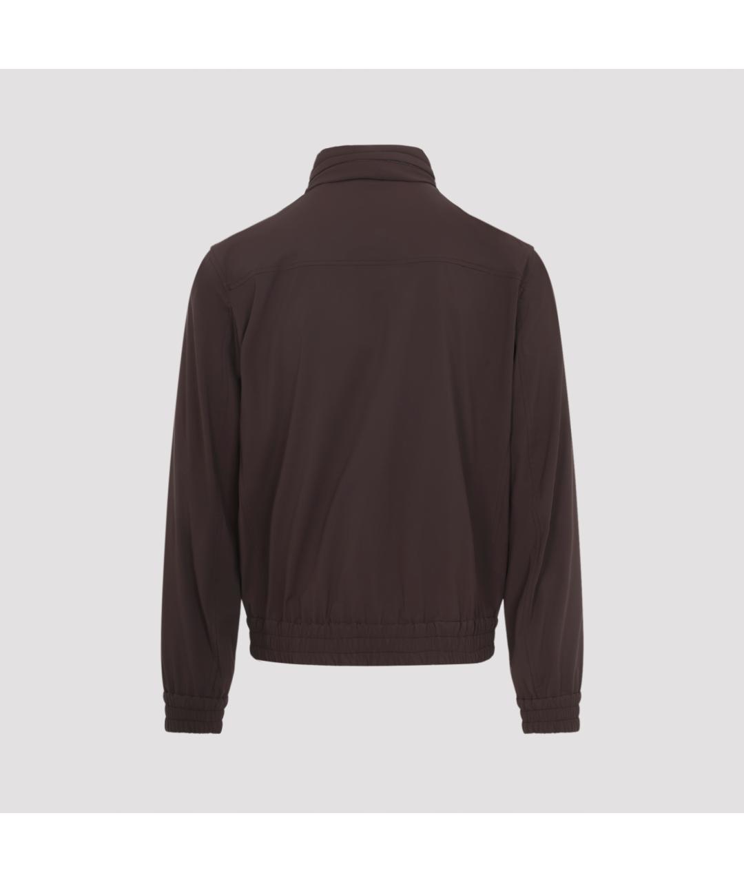 BRUNELLO CUCINELLI Коричневая полиамидовая куртка, фото 3