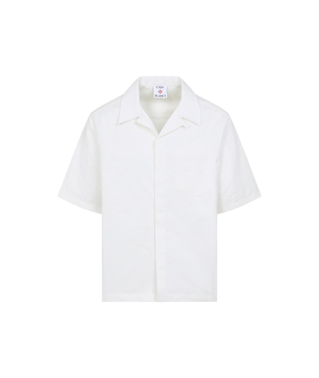 CASABLANCA Белая хлопковая кэжуал рубашка, фото 1