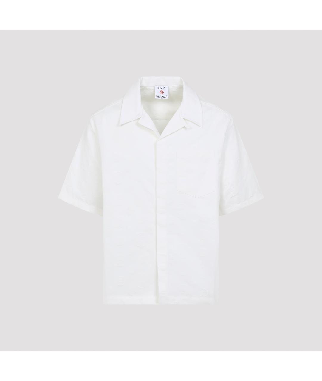 CASABLANCA Белая хлопковая кэжуал рубашка, фото 3
