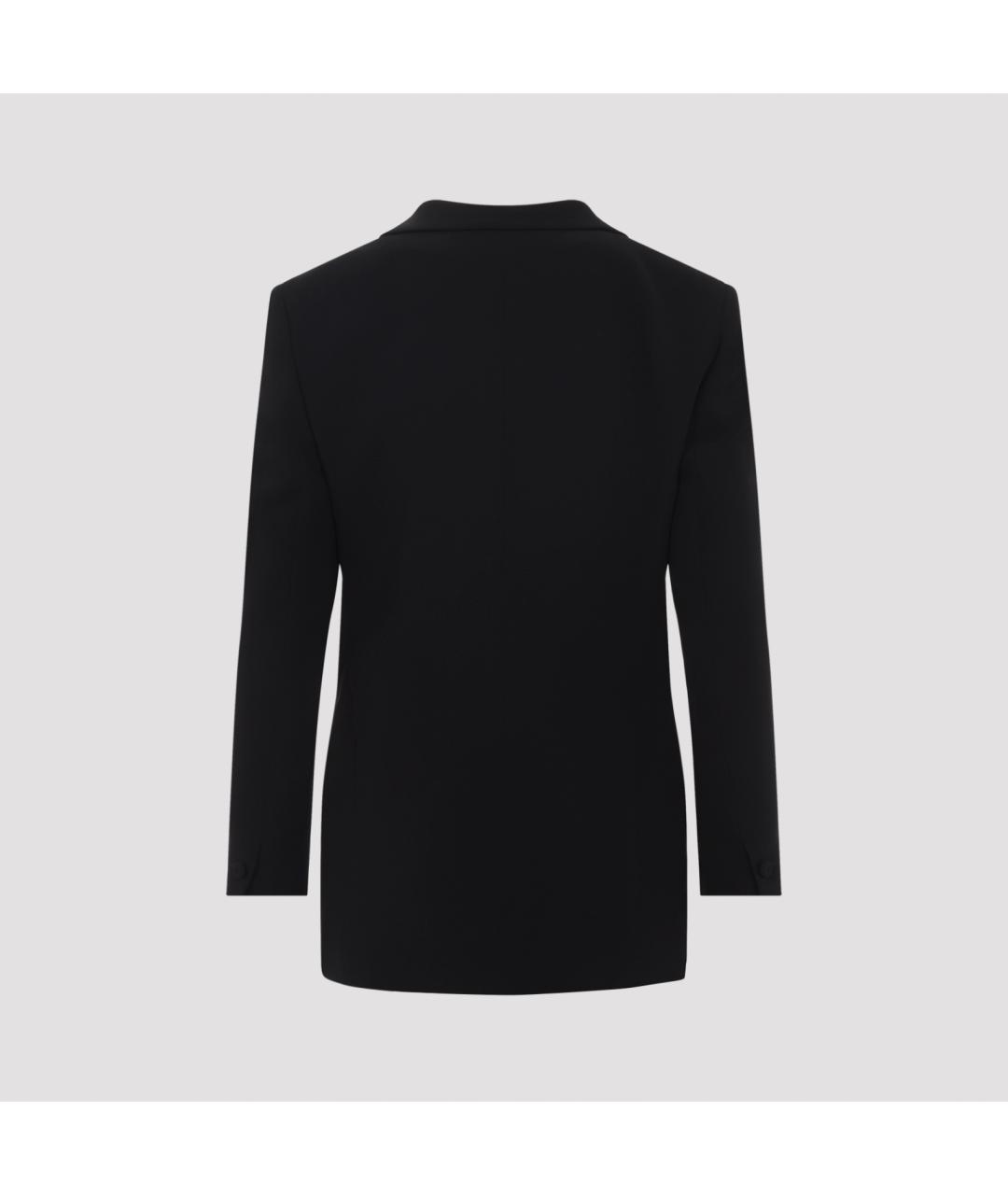 GIORGIO ARMANI Черный шелковый жакет/пиджак, фото 3