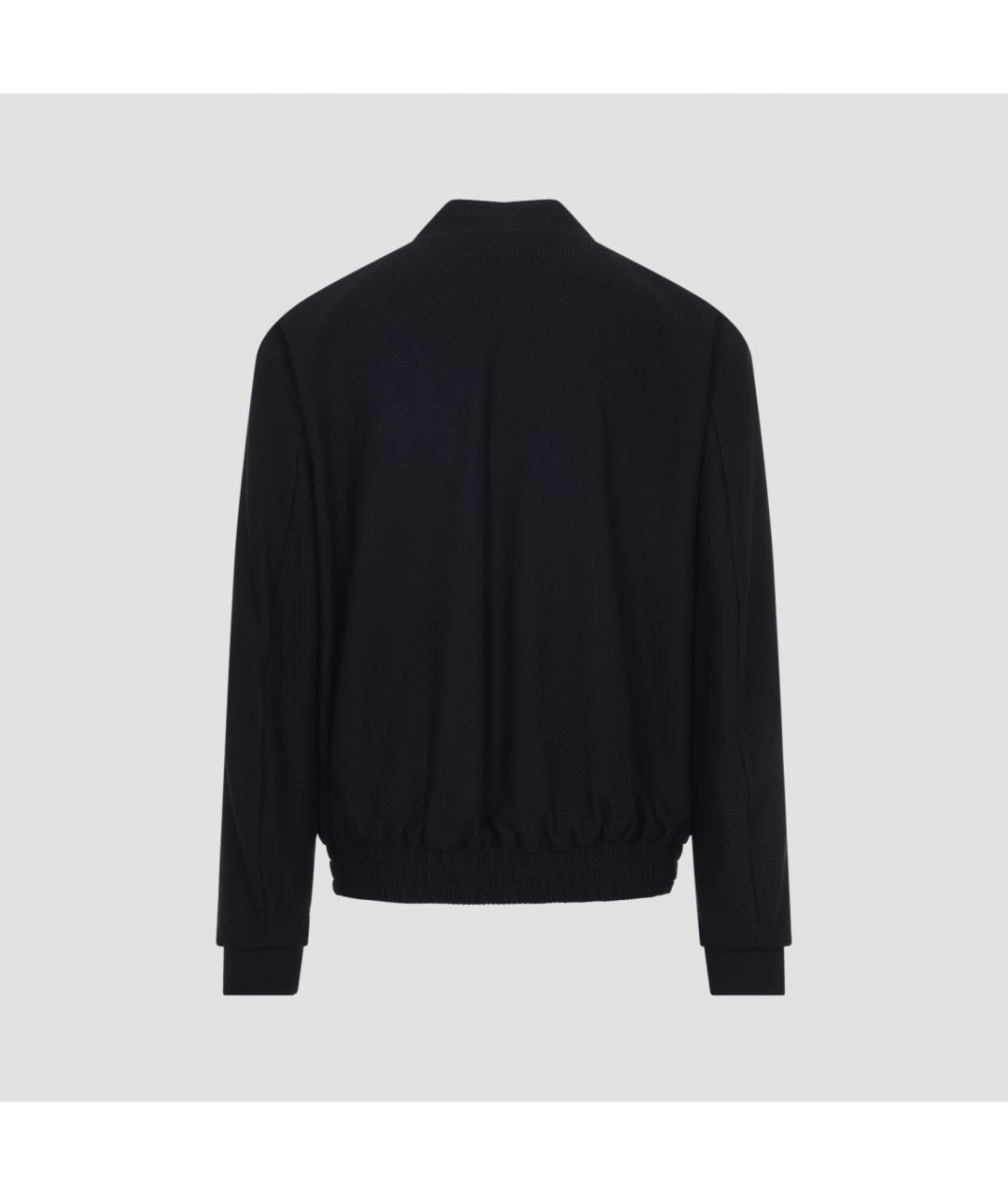 GIORGIO ARMANI Темно-синяя полиамидовая куртка, фото 4