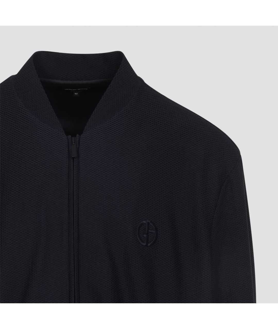 GIORGIO ARMANI Темно-синяя полиамидовая куртка, фото 5