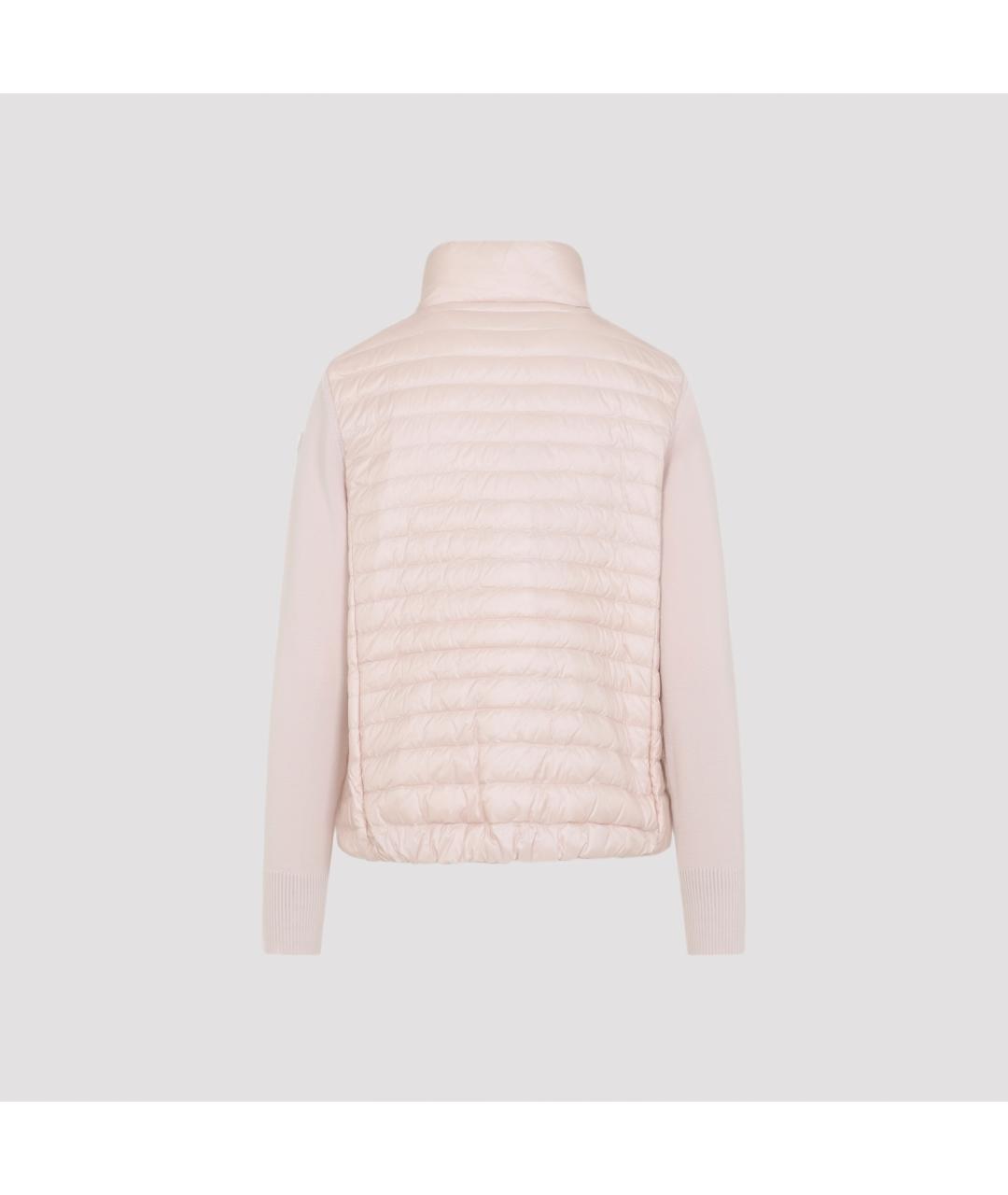 MONCLER Розовая полиамидовая куртка, фото 4