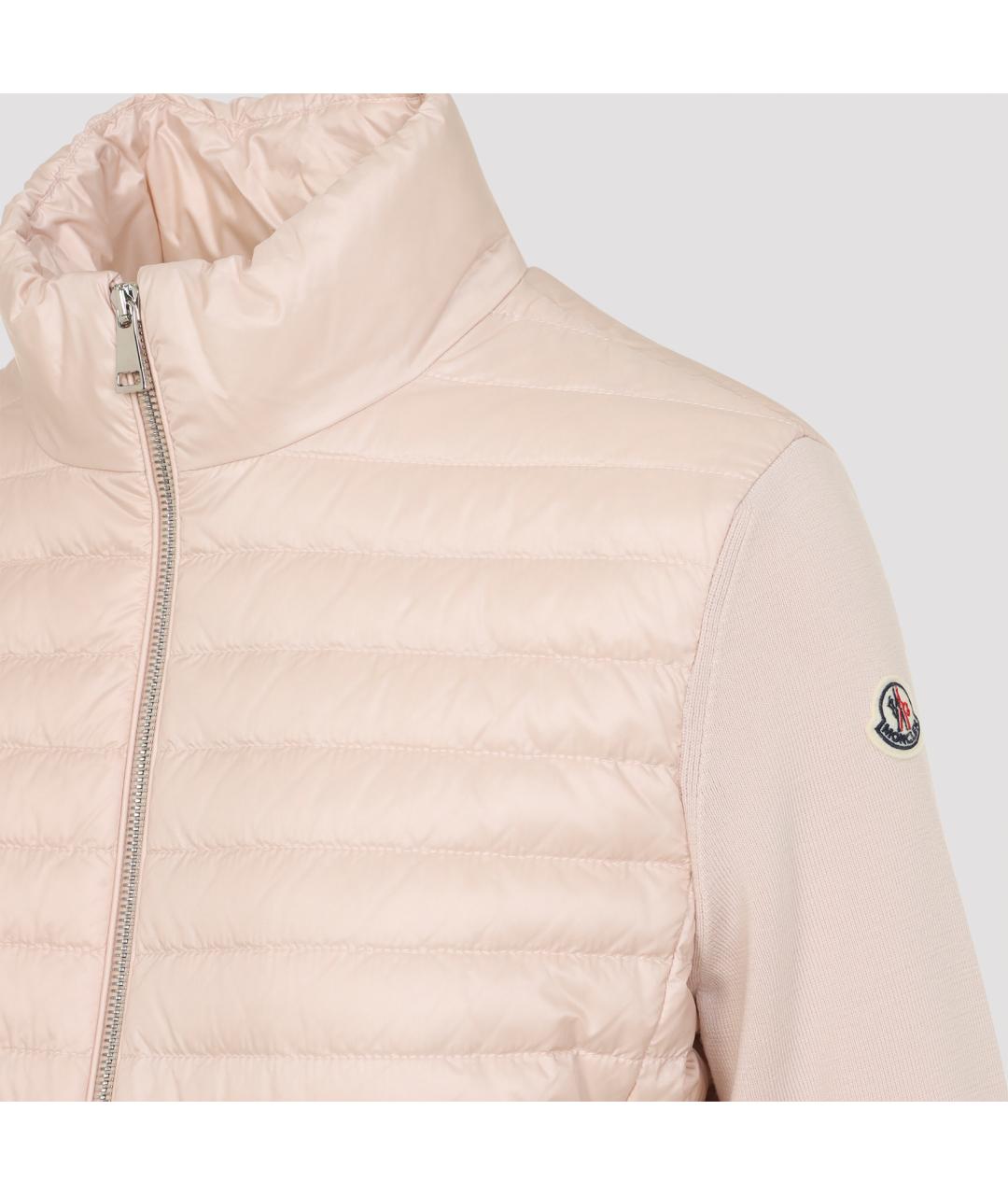 MONCLER Розовая полиамидовая куртка, фото 5