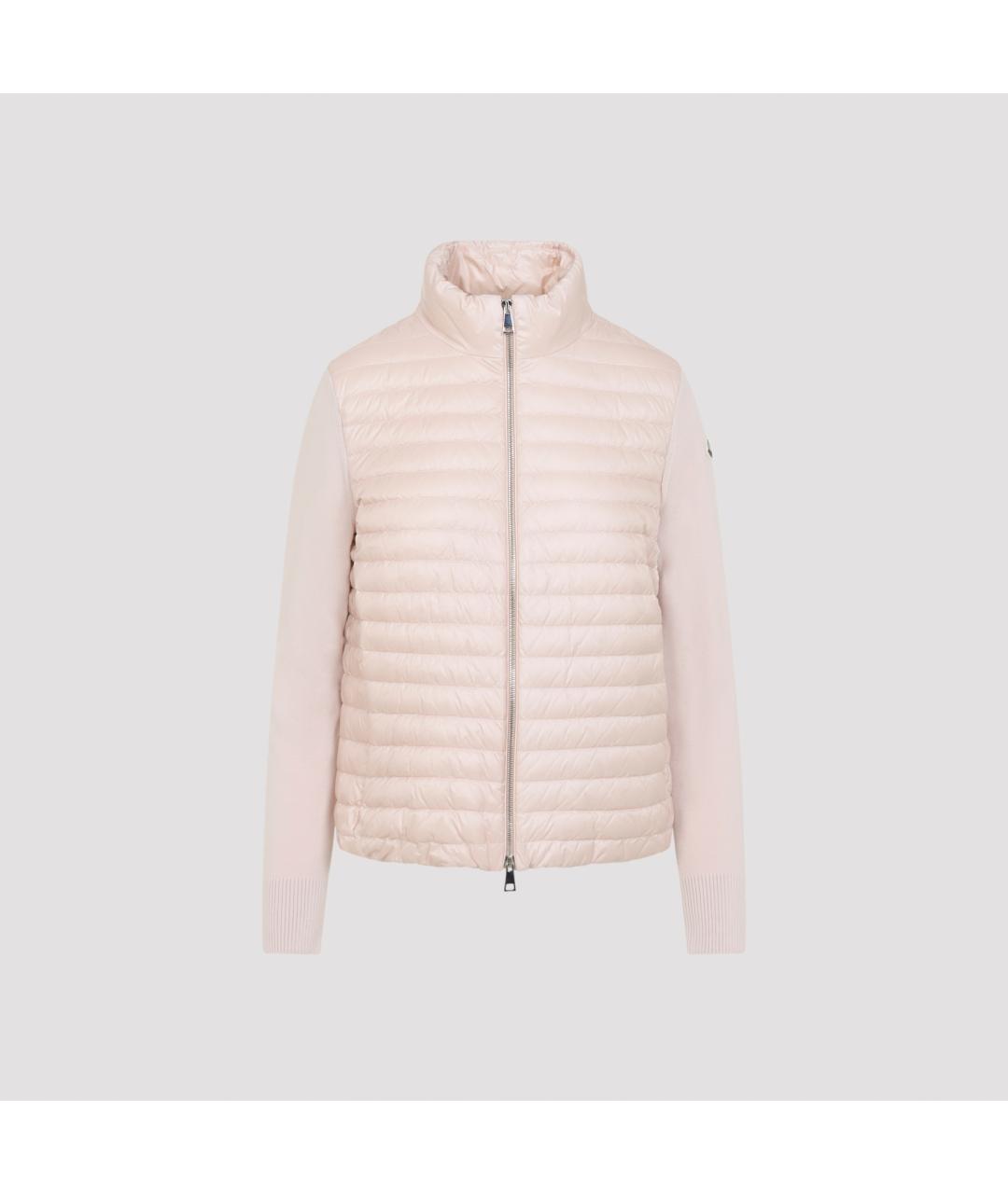 MONCLER Розовая полиамидовая куртка, фото 3