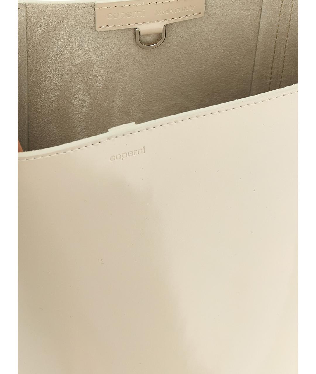 COPERNI Бежевая кожаная сумка через плечо, фото 4