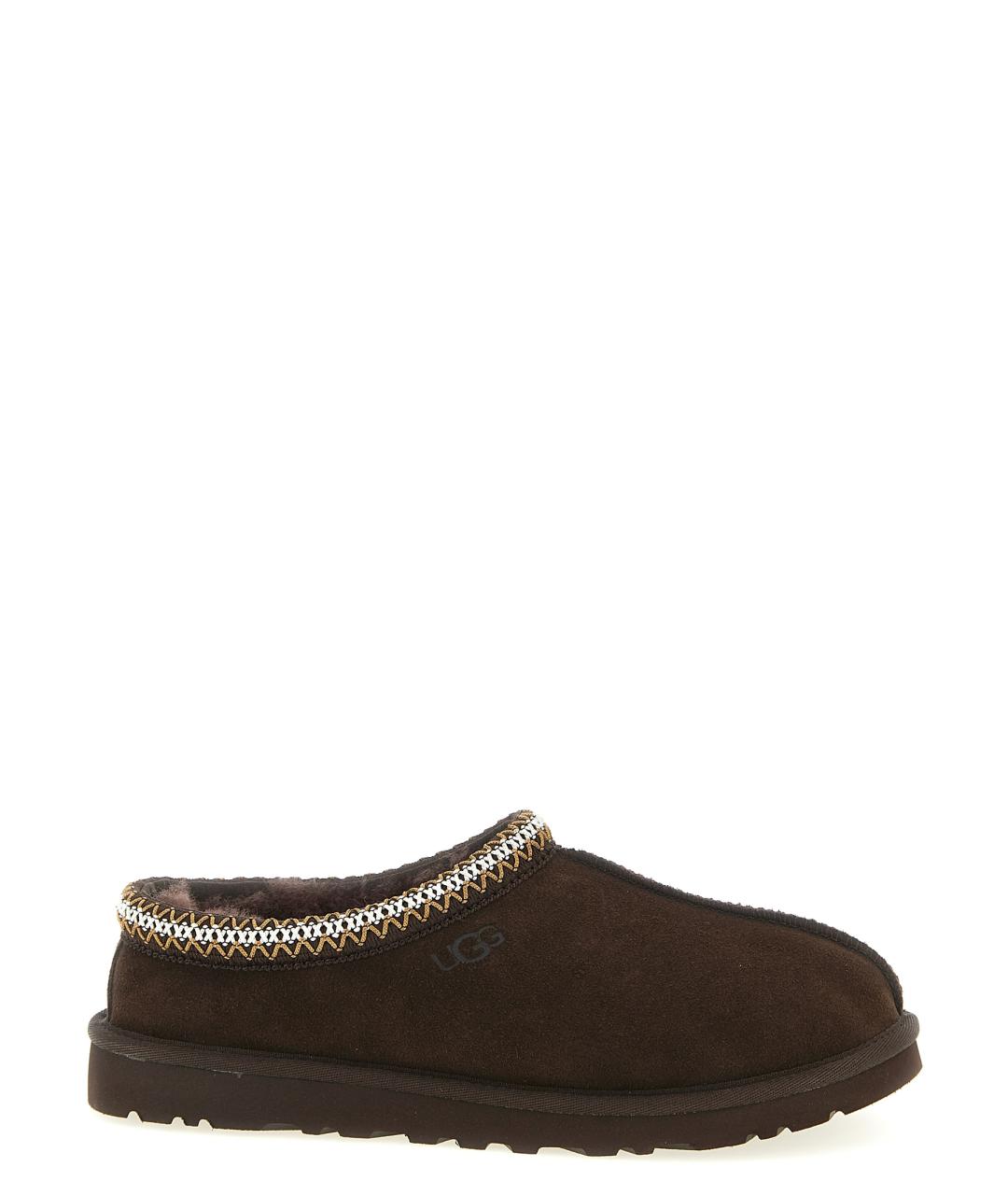 UGG AUSTRALIA Коричневые замшевые шлепанцы, фото 1